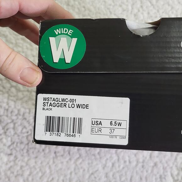 NEW in Box Lugz Stagger Lo Sneaker Womens Sneakers Black size 6.5 Wide - Picture 4 of 4